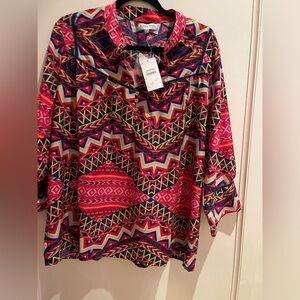 New Buckhead Bettie’s Azteca Tunic SZ XXL